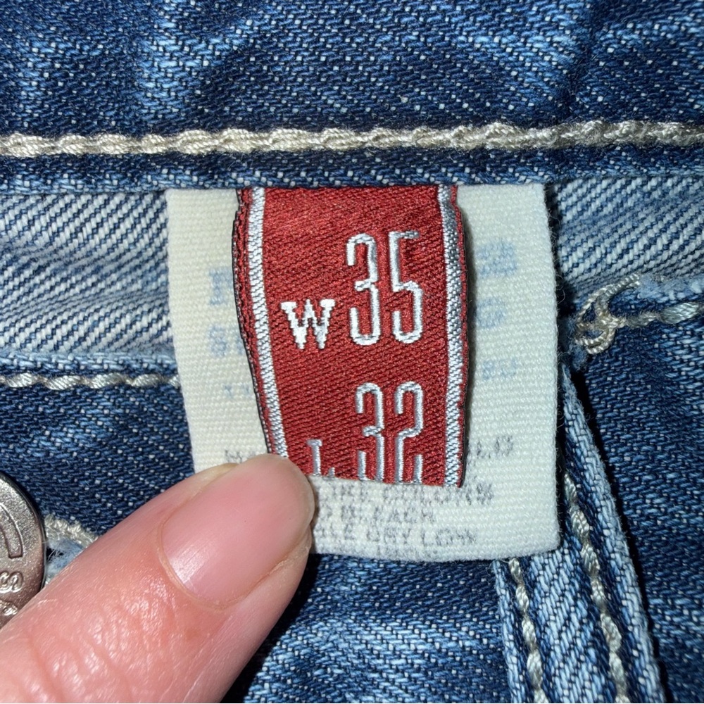 John B. Stetson 1312 Modern Straight Leg Jeans men’s sz 35 x 32 cotton - Picture 9 of 10
